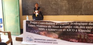 Lire la suite à propos de l’article Observatoire Congolais de l’environnement (OCE).Projet »Contribution à l’équité écologique dans les zones minières du Haut- Katanga avec appui financier de 11.11.11.